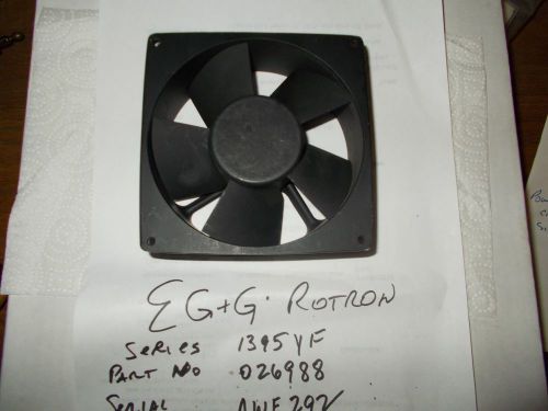 Ametek Rotron Spartan ST Fan 026988 Ser 1395YF 4.72&#034;x4.72&#034;x 1.5&#034; 5470 RPM 115V