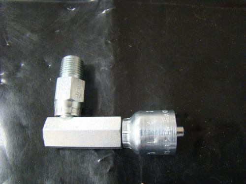 (pack of 4)--parker 11l43-4-4  crimp hose fitting 90° elbow, male conn 1/ for sale