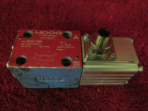 MOOG D633-7398 TYPE A08KO4M0VMJ PROPORTIONAL VALVE  TOP VALVE ONLY