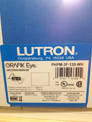 NEW LUTRON PHPM-3F-120-WH WHITE 120V GRAFIK EYE FLUORESCENT POWER SUPPLY MODULE