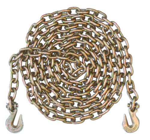 3/8 inch 25 foot feet grade 70 transport binder chain grab hooks on both ends for sale