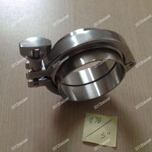 New 3&#034; tri clamp 304 stainless steel sanitary ferrule ptfe gasket for sale