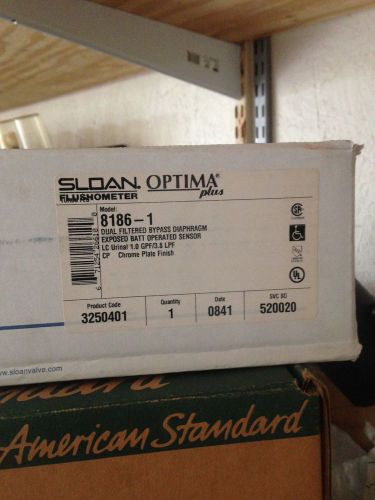 SLOAN FLUSHOMETER OPTIMA PLUS 8186-1 (NEW) CHROME