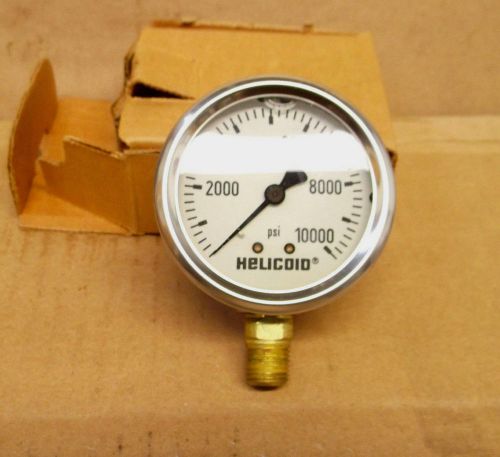 Hydraulic Gauge 10,000 PSI 2 5/8&#034; Dia  liquid filled