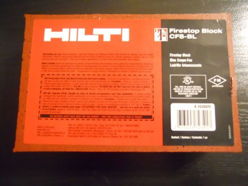 Hilti cfs firestop block 5 blocks for sale