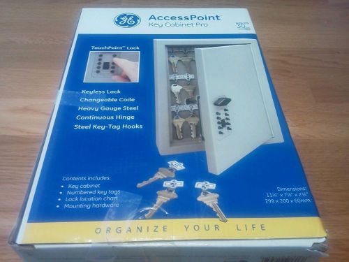 GE AccessPoint Key Organizer Holds 30 Keys Lock Box Push Button Lock NIOB