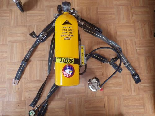 Scott air-pak 2.2 scba kit 2216 psi 1/2 hour tank presur-pak w / vibralert for sale