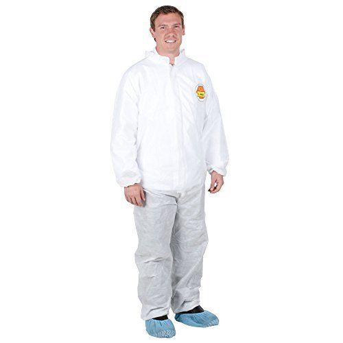 Premium White Disposable Polypropylene Coveralls - XXXL