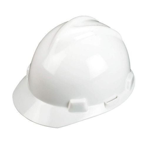 Hard Hat, FrtBrim, Slotted, PinLk, White 463942