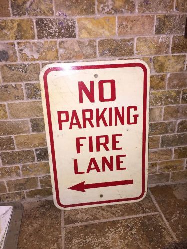 12x18 heavy duty reflective aluminum no parking fire lane sign right arrow for sale