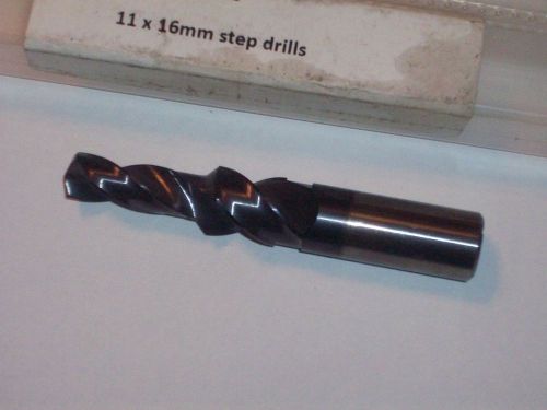 NEW CAMTAC MFG STEP DRILL 11 x 16 MM COOLANT THRU 3-3/4&#034; LONG