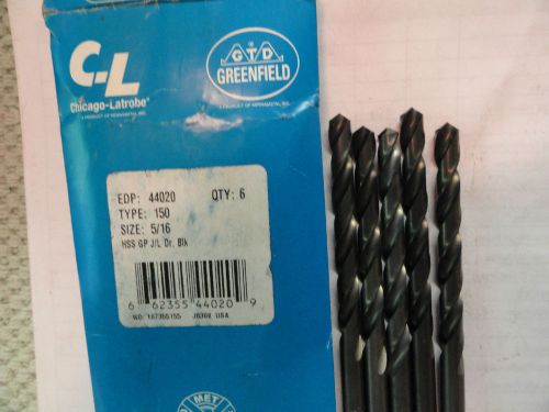 C-l 5/16&#034; jobbers length high speed drill bits, 44020 for sale
