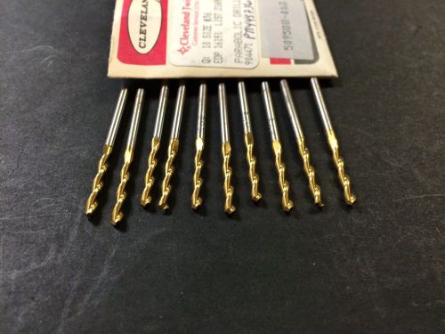 Cleveland 16151  2165TN  No.36 (.1065) Screw Machine, Parabolic Drills Lot of 10