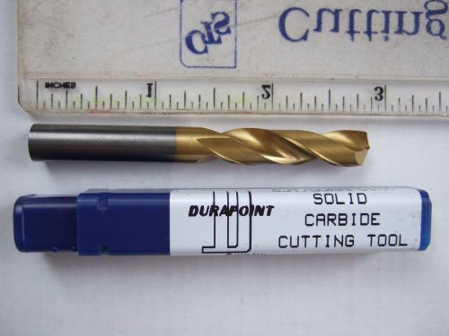 &#034;NEW&#034; DURAPOINT 5/16&#034; Solid Carbide Screw Machine Stub Length Twist Drill Tin C