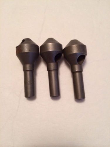 USED WELDON USA HSS COUNTERSINK TOOL DB36-90 Degree Lot Of 3 2 Weldon 1 Unmarked