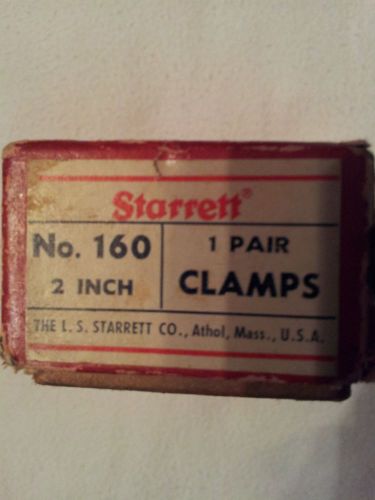 Vintage Toolmakers Clamp Set, 2 In Cap, 2 Pc  No. 160