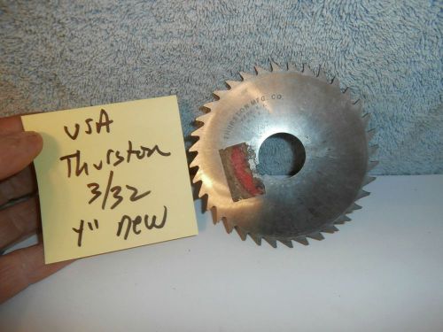 Machinists 11/29B BUY NOW NOS USA Thurston Slit Saw Blade 1/32 x4 x1&#034; hole