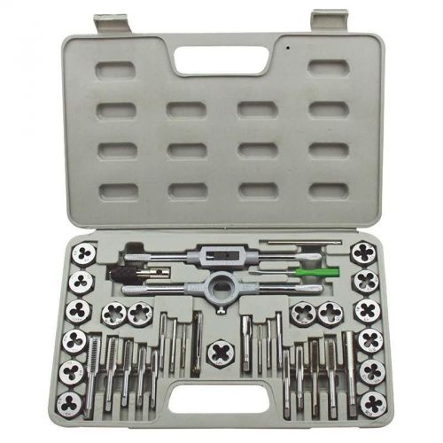 HD PRO GRADE 40pc Tap &amp; Die Set SAE Cutting Create Threads Screws Metal Tools