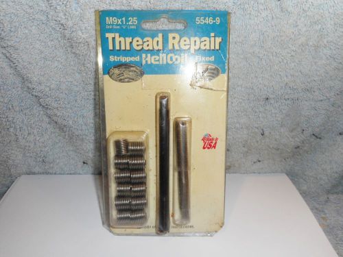 Machinists 1/1 buy now m9 x 1.25  super rare thread repair kit with inserts for sale