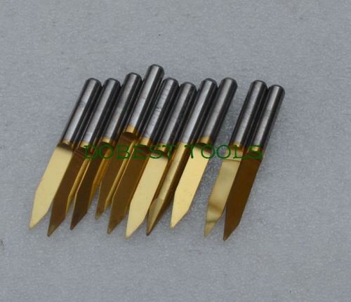 10pcs titanium coated carbide pcb engraving cnc bit router tools 30degree 1.0mm for sale