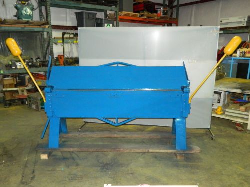 National style 12 gauge sheet metal box and pan brake 72&#034; capacity for sale