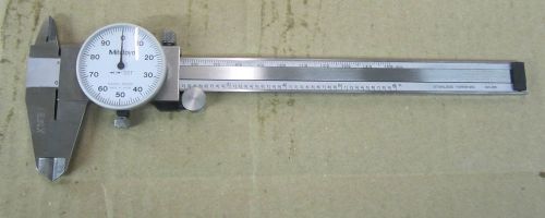 MITUTOYO  0-6&#034; Dial Caliper Inside Outside Step 0.001&#034; 505-654-50 w/Case