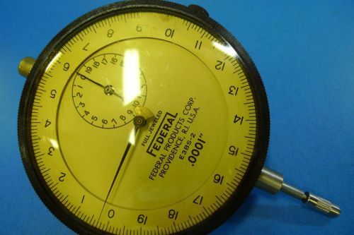 FEDERAL E3BS2 LARGE 3-1/2&#034; DIAL DROP INDICATOR .0001&#034; machinist tools *D