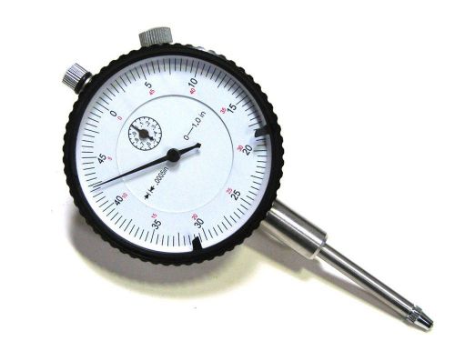 Univ Dial Indicator 2.36&#034; Range 1&#034; White Face .0005&#034;