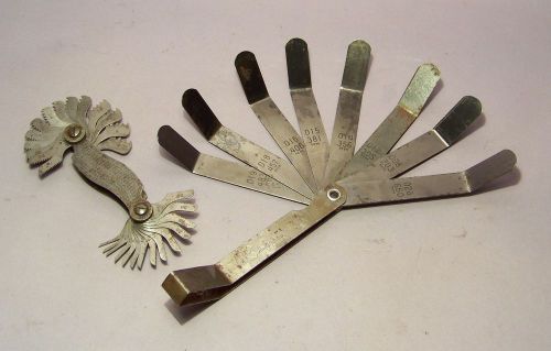 2 vintage machinist tools: lufkin screw thread pitch gauge #74c &amp; kastar feeler for sale