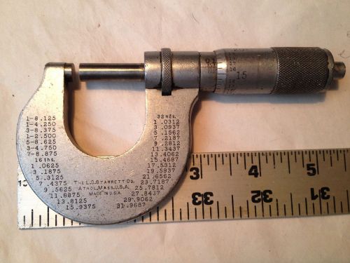 MACHINIST LATHE TOOL STARRETT HEAVY DUTY MICROMETER #238