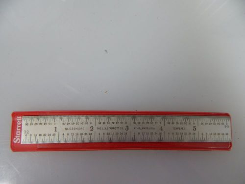 STARRETT STEEL RULE  SEMI FLEXIBLE 6 INCHES C304SRE-6