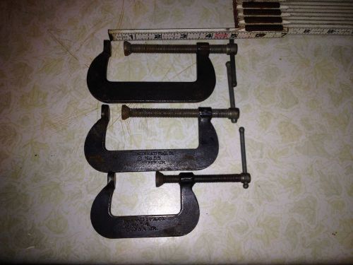 VINTAGE C CLAMPS SET OF THREE CINCINNATI TOOL