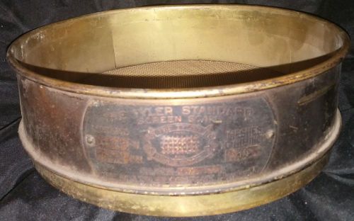 Rare W.S. Tyler No. 16 USA Standard Testing Sieve 14 Meshes/Inch ASTM E-11 Brass