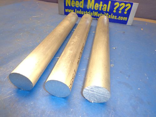 1-1/2&#034; dia x 12&#034;-long  6061 t6511 aluminum round bar 3 pieces --&gt;lathe stock for sale