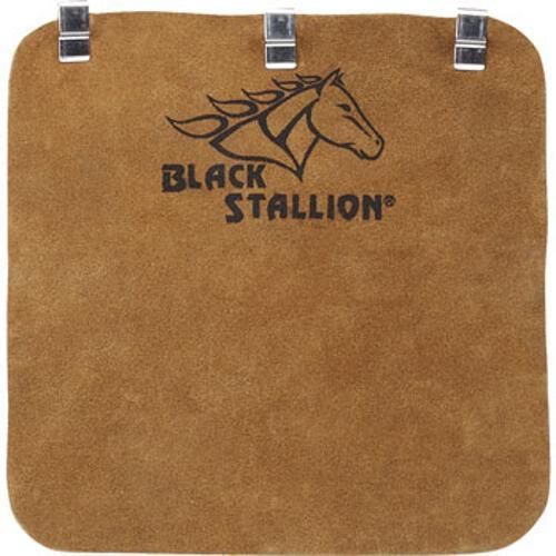 Black Stallion HB Side Split Cowhide Welding Helmet Bib with Metal Clips