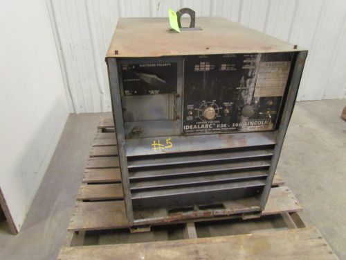 Lincoln IDEALARC R3R-500 500 Amp DC Welder 230/460 Volt 3Ph Stick Tig &amp; Gouging