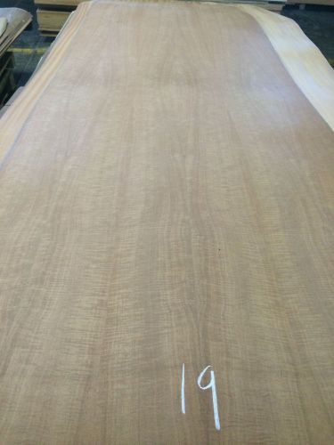 Wood Veneer Figured Sapele 38x116 1pc 10Mil Paper Backed  &#034;EXOTIC&#034; RKO19