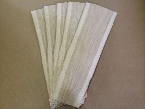 Wood Veneer 1/16th White Oak 6x24 8pcs total Raw Veneer &#034;EXOTIC&#034; WO3 8-5