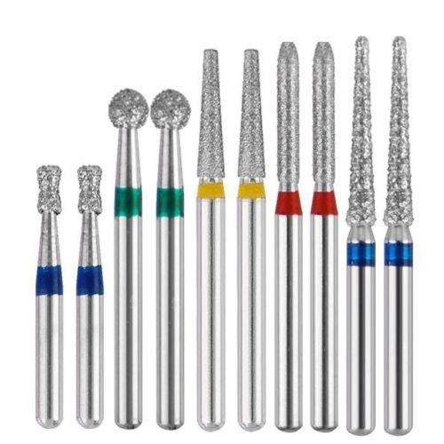 150PC Dental Diamond Burs Flat-end Tapered Medium FG 1.6MM for high handpiece