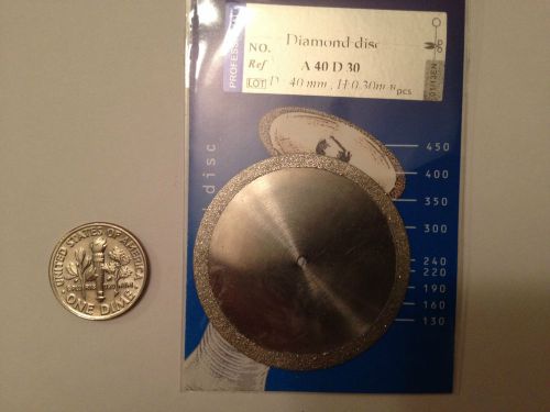 1 pcs Diamond Disc FOR CUTTING DENTAL, A40D30, 40mm x 0.30mm