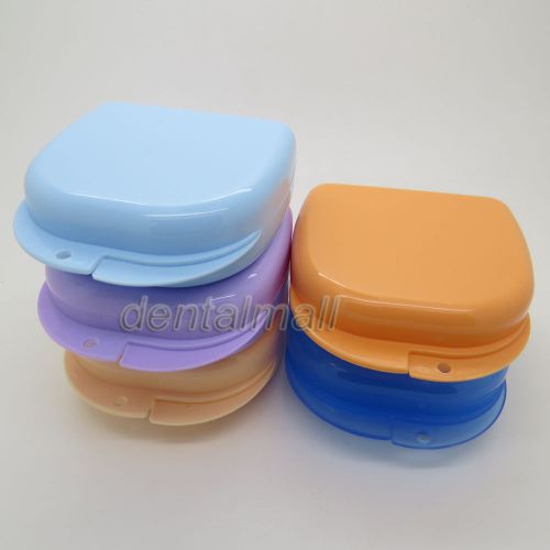 5Pcs Dentalmall New Dental Denture Plastic Teeth Box Retainer Case