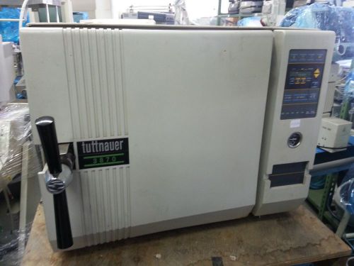 Great Tuttnauer Autoclave Sterilizer Model 3870E Good Condition Condition