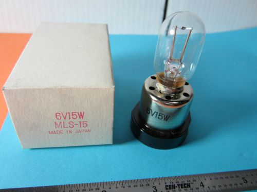 LAMP NIKON JAPAN MLS-15 6V 15W  MICROSCOPE ILLUMINATOR BIN#B9-22