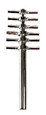 Cork Borer Set of 6 - Nickel Plated Brass w Matching Handles - Laboratory, Chemi