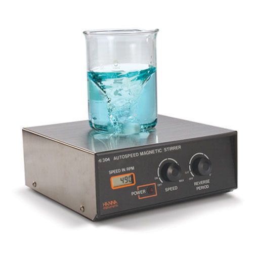 Hanna Instruments HI304N Auto reverse stirrer, LCD w/speedcap, 115v