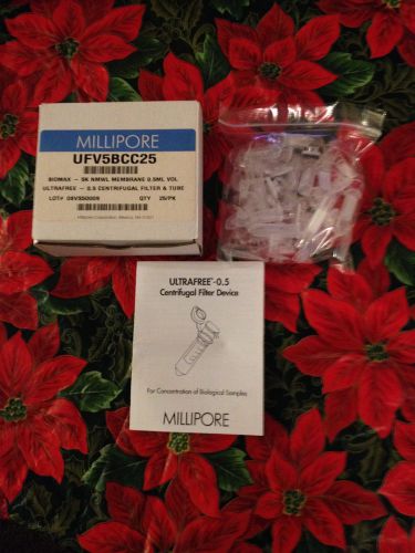 Millipore Ultrafree UFV5BCC25 Biomax 5K NMWL Membrane 0.5 mL Centrifugal Filter