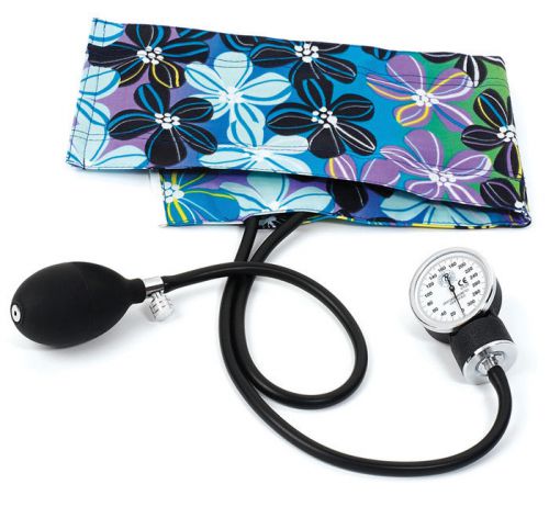 Premium aneroid sphygmomanometer presented in flower power design for sale