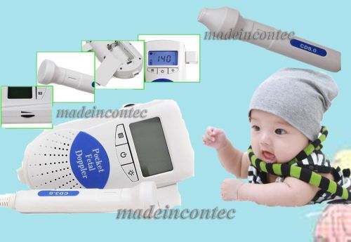 Ce handheld pocket fetal doppler sonoline b+2 probes(3mhz+8mhz vascular) for sale