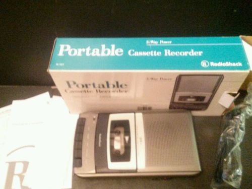 RADIO SHACK RADIOSHACK CTR-120 PORTABLE CASSETTE TAPE RECORDER Brand New In Box