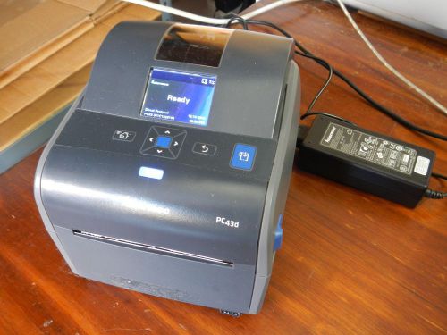 Intermec pc43d 4&#034;x6&#034; direct thermal printer, 203 dpi, usb w/ roll of 4x6 labels for sale